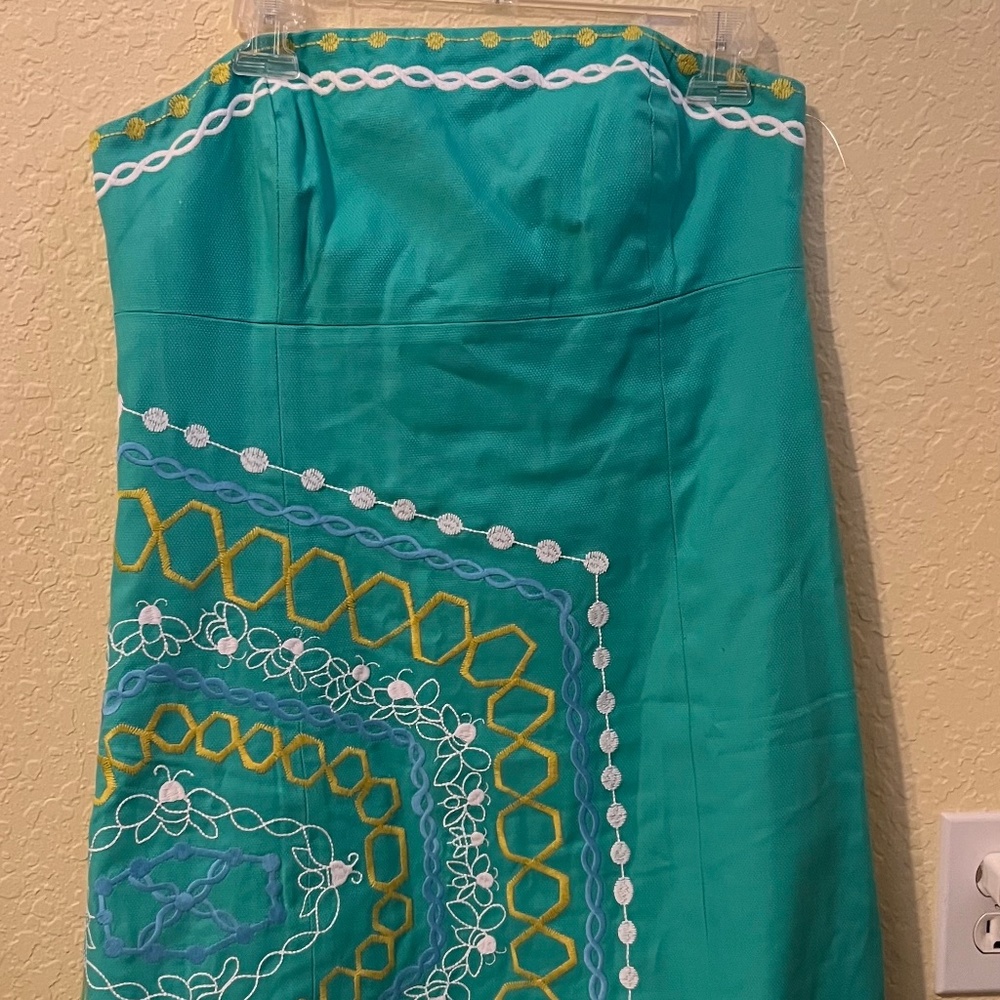 Lilly Pulitzer Bowen Strapless Dress 12